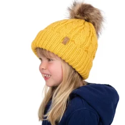 Kids Cable Knit Beanies | Mustard