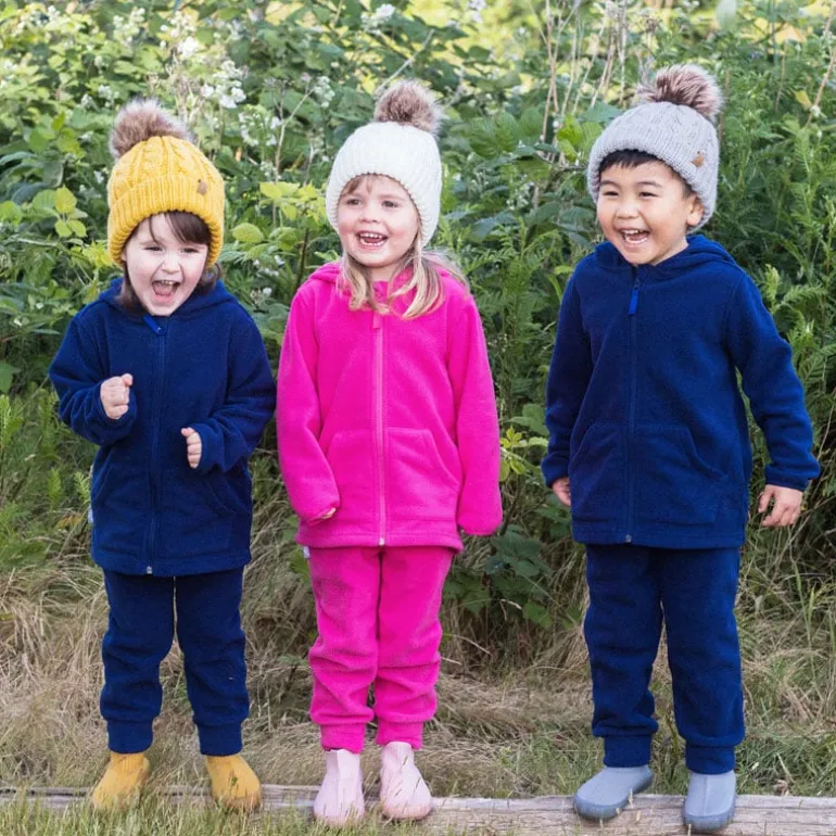 Kids Cable Knit Beanies | Mustard