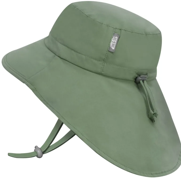 Kids Cotton Adventure Hats | Juniper Green