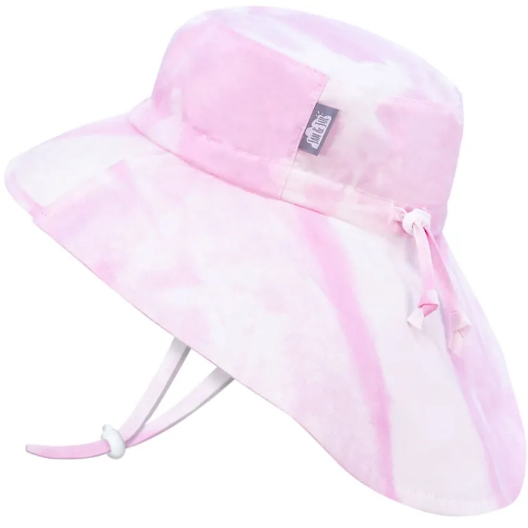 Kids Cotton Adventure Hats | Pink Tie-Dye