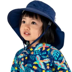Kids Cotton Adventure Hats | Navy with Navy Trim