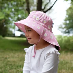 Kids Cotton Adventure Hats | Pink Daisy