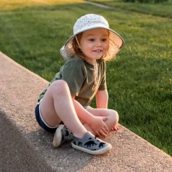 Kids Cotton Adventure Hats | Black Tie-Dye