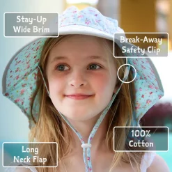 Kids Cotton Adventure Hats | Prairie Flowers