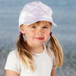 Kids Cotton Baseball Caps | Lavender Tie-Dye