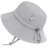 Kids Cotton Bucket Hats | Grey