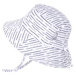 Kids Cotton Bucket Hats | White Waves