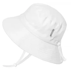 Kids Cotton Bucket Hats | White