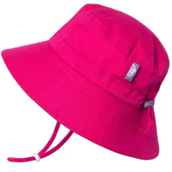 Kids Cotton Bucket Hats | Hot Pink