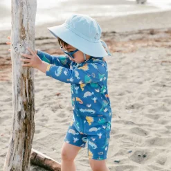 Kids Cotton Bucket Hats | Light Blue