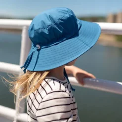 Kids Cotton Bucket Hats | Atlantic Blue