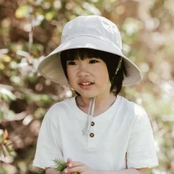 Kids Cotton Bucket Hats | Ash Grey