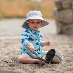 Kids Cotton Bucket Hats | Grey