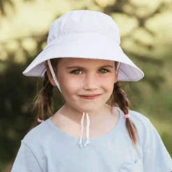 Kids Cotton Bucket Hats | White
