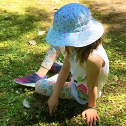 Kids Cotton Bucket Hats | Retro Rose
