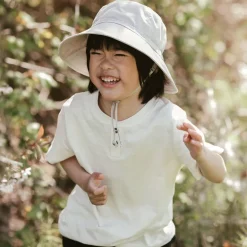 Kids Cotton Bucket Hats | Ash Grey