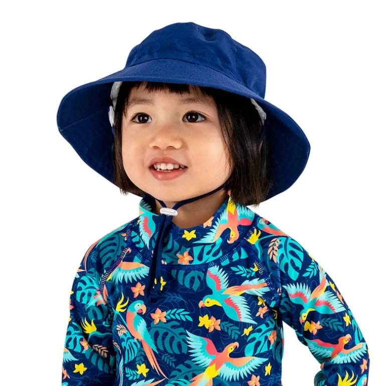 Kids Cotton Bucket Hats | Navy