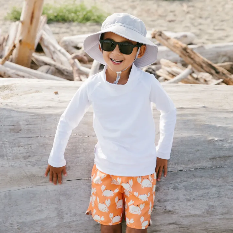 Kids Cotton Bucket Hats | Grey