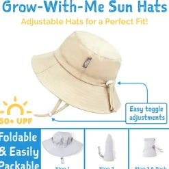 Kids Cotton Bucket Hats | Ash Grey