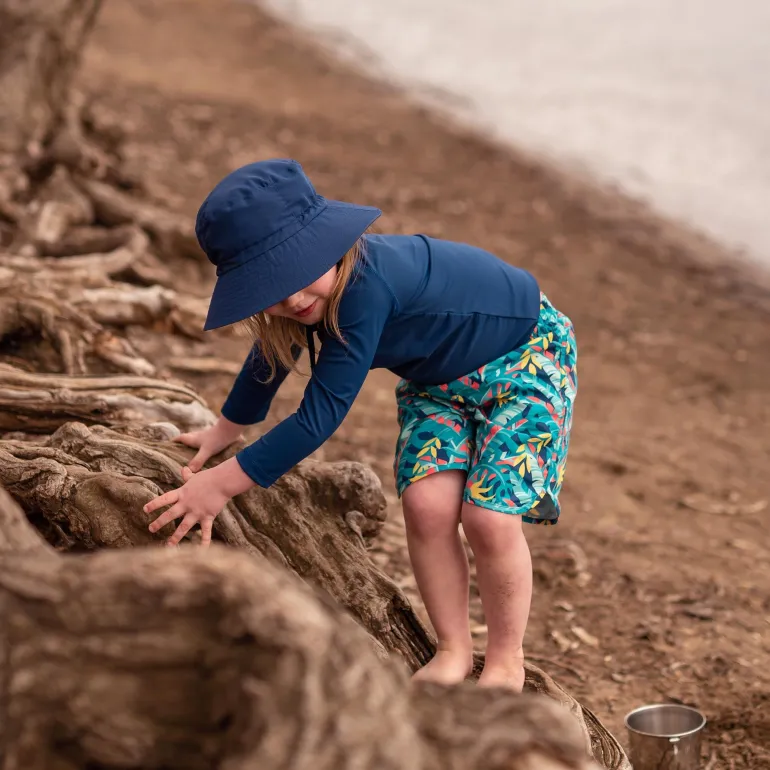 Kids Cotton Bucket Hats | Navy