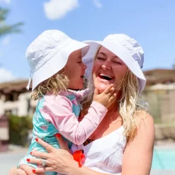 Kids Cotton Bucket Hats | White