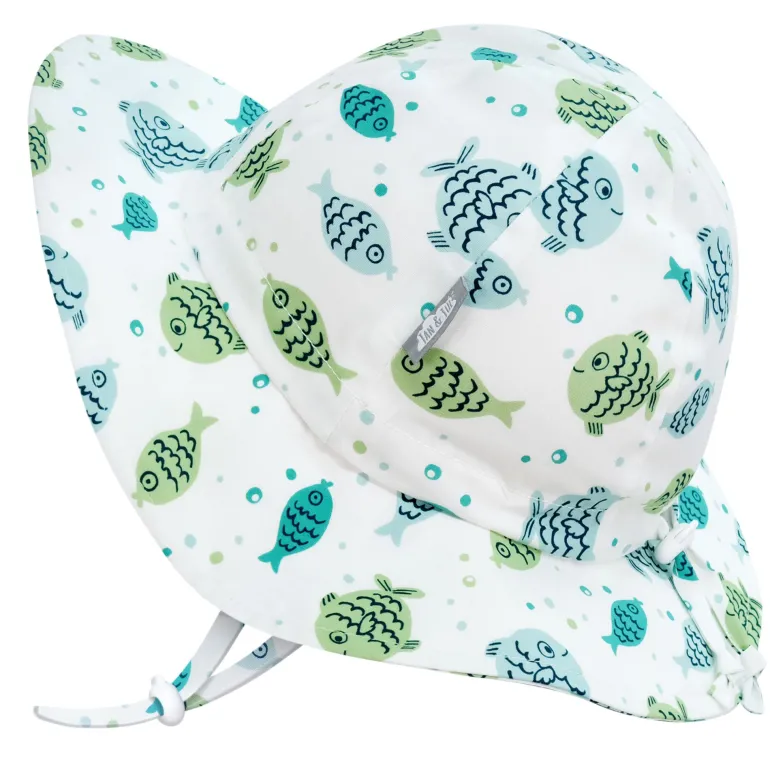 Kids Cotton Floppy Hats | Fish Friends