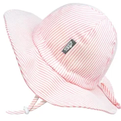 Kids Cotton Floppy Hats | Pink Stripes