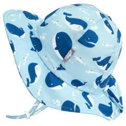 Kids Cotton Floppy Hats | Blue Whale