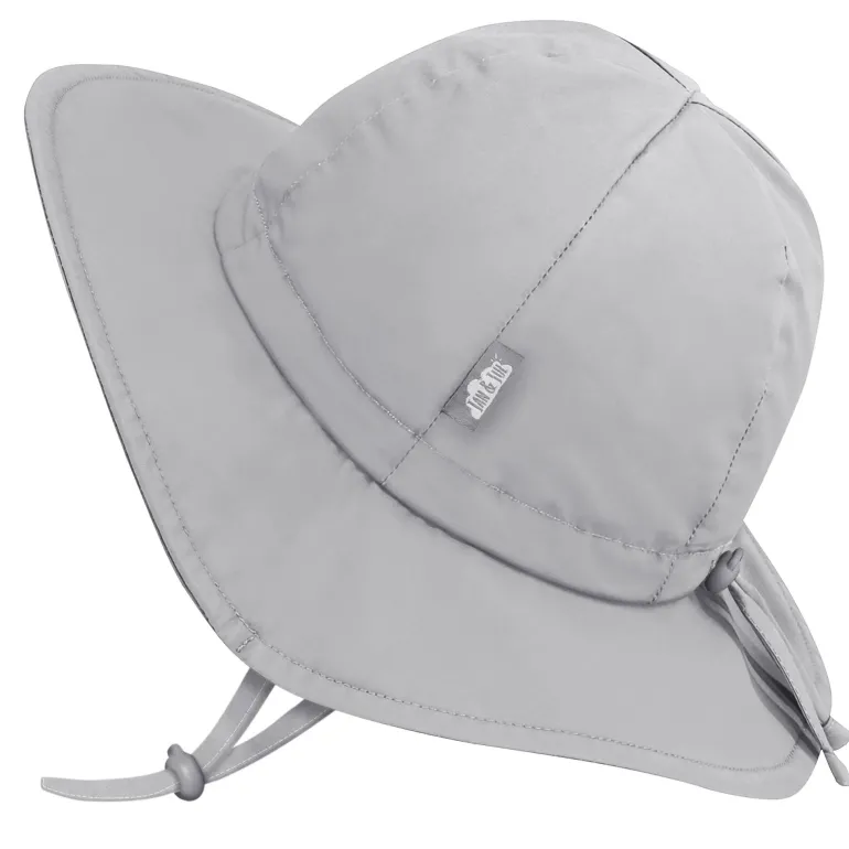 Kids Cotton Floppy Hats | Grey