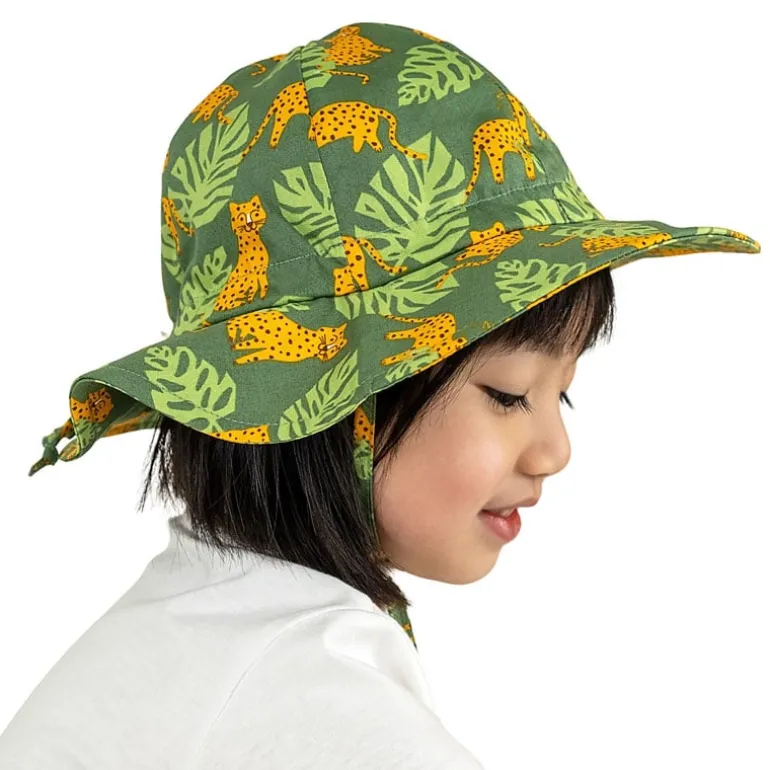 Kids Cotton Floppy Hats | Leopard