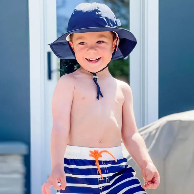 Kids Cotton Floppy Hats | Atlantic Blue