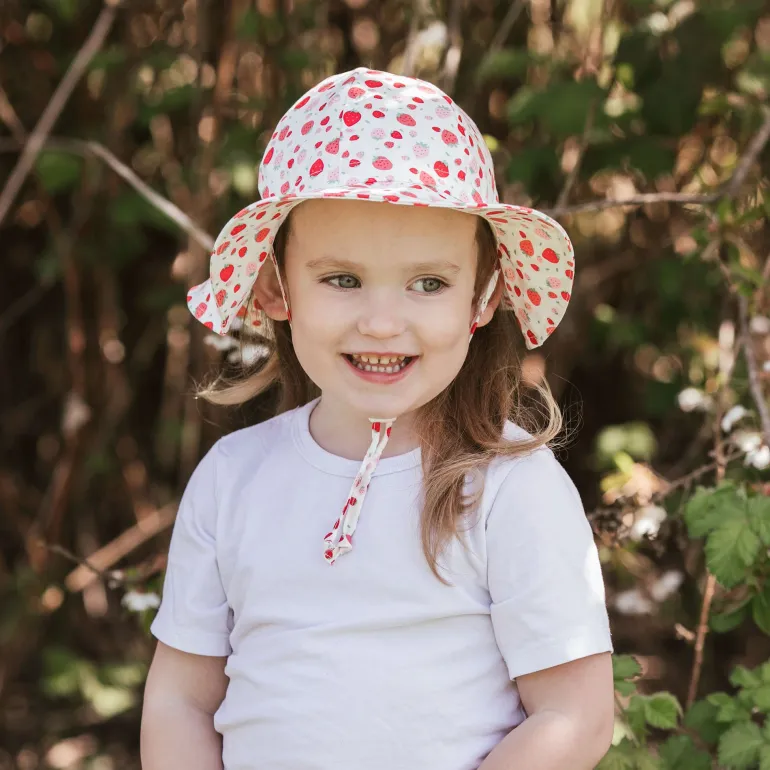 Kids Cotton Floppy Hats | Strawberry