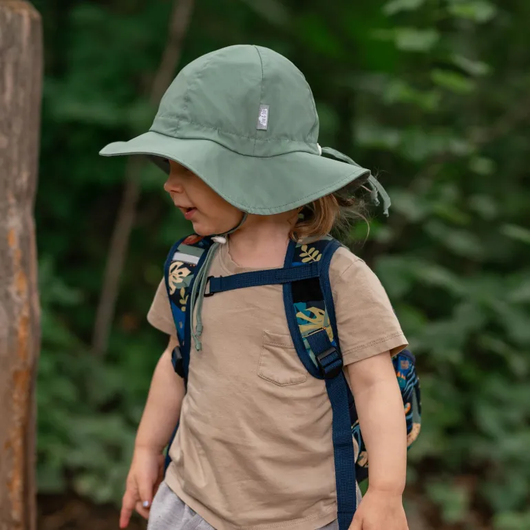 Kids Cotton Floppy Hats | Juniper Green