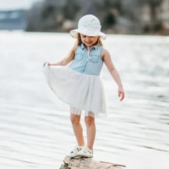 Kids Cotton Floppy Hats | Yellow Flower