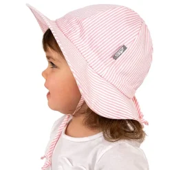 Kids Cotton Floppy Hats | Pink Stripes