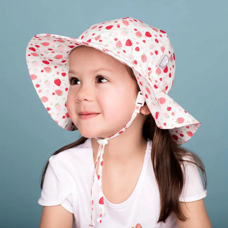 Kids Cotton Floppy Hats | Strawberry