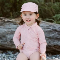 Kids Five Panel SunLite Caps | Pink Prairie