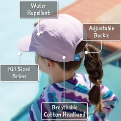 Kids Five Panel SunLite Caps | Lavender