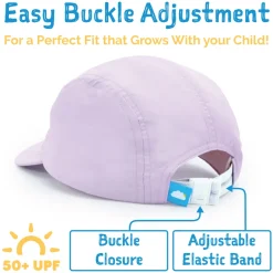 Kids Five Panel SunLite Caps | Pink Prairie
