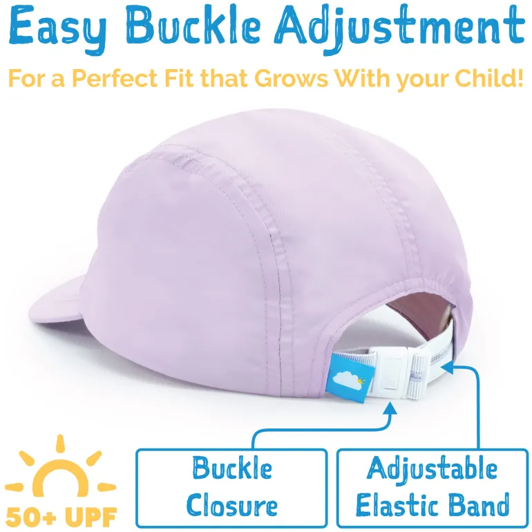 Kids Five Panel SunLite Caps | Pink Prairie
