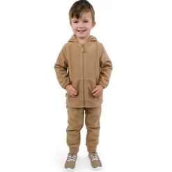 Kids Fleece Jacket | Soft Brown