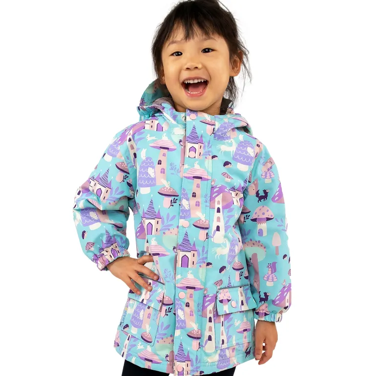Kids Fleece Lined Rain Jackets | Enchanted