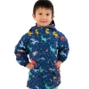 Kids Fleece Lined Rain Jackets | Space Dinos