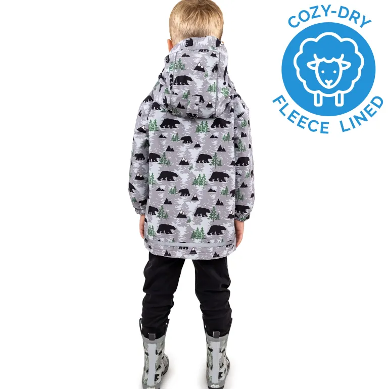 Kids Fleece Lined Rain Jackets | Bear