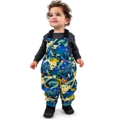Kids Fleece Lined Rain Overalls | Jungle Nights