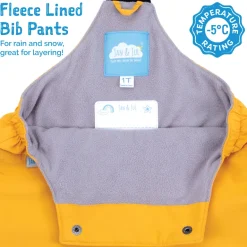 Kids Fleece Lined Rain Overalls | Jungle Nights