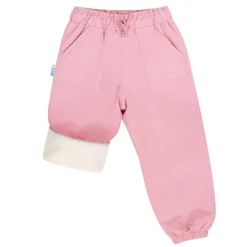 Kids Fleece Lined Rain Pants | Dusty Pink