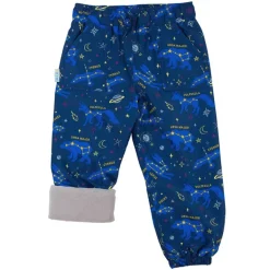 Kids Fleece Lined Rain Pants | Constellations