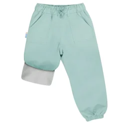Kids Fleece Lined Rain Pants | Dusty Mint