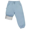 Kids Fleece Lined Rain Pants | Dusty Blue